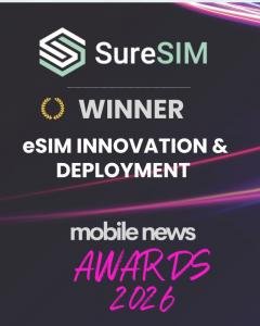 Utelize Mobile’s SureSIM Wins ‘Best eSIM Deployment & Innovation’ at Mobile News Awards 2026