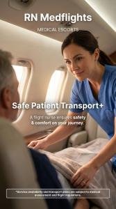 RN MEDFLIGHTS Fills the Gap Between Air Ambulance and Flying Alone — WithIn-Flight Nursing Care on Commercial Airlines