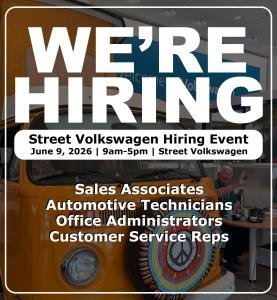 Street Volkswagen of Amarillo Hosting Hiring Event on Tuesday, June 9
