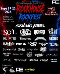 RockHouse Live Fall RockFest Set to Shake Memphis with Four Days of National Rock Acts